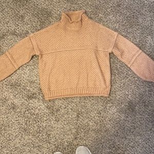 Brown mock neck sweater from Forever 21